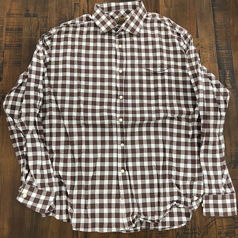 Mens Pronto Uomo Blue Long Sleeve Shirt XXL